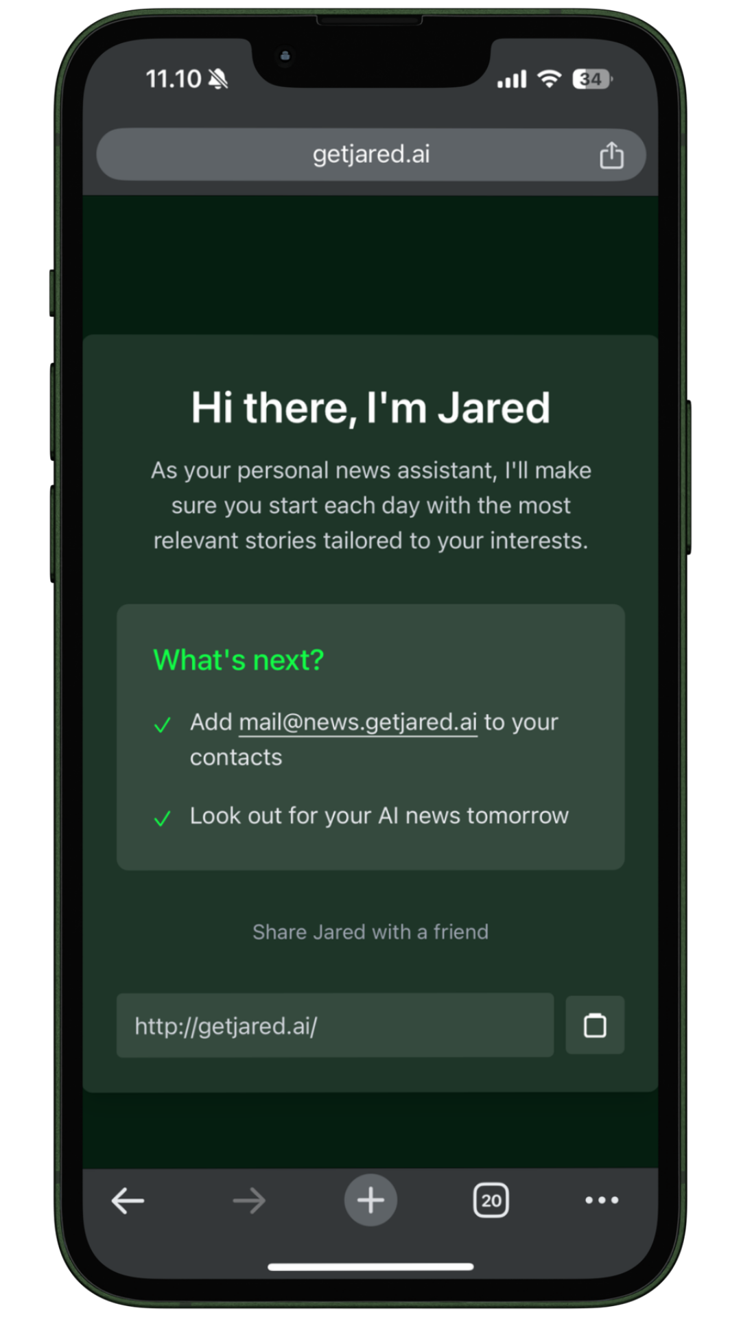 Verify your
email address preview