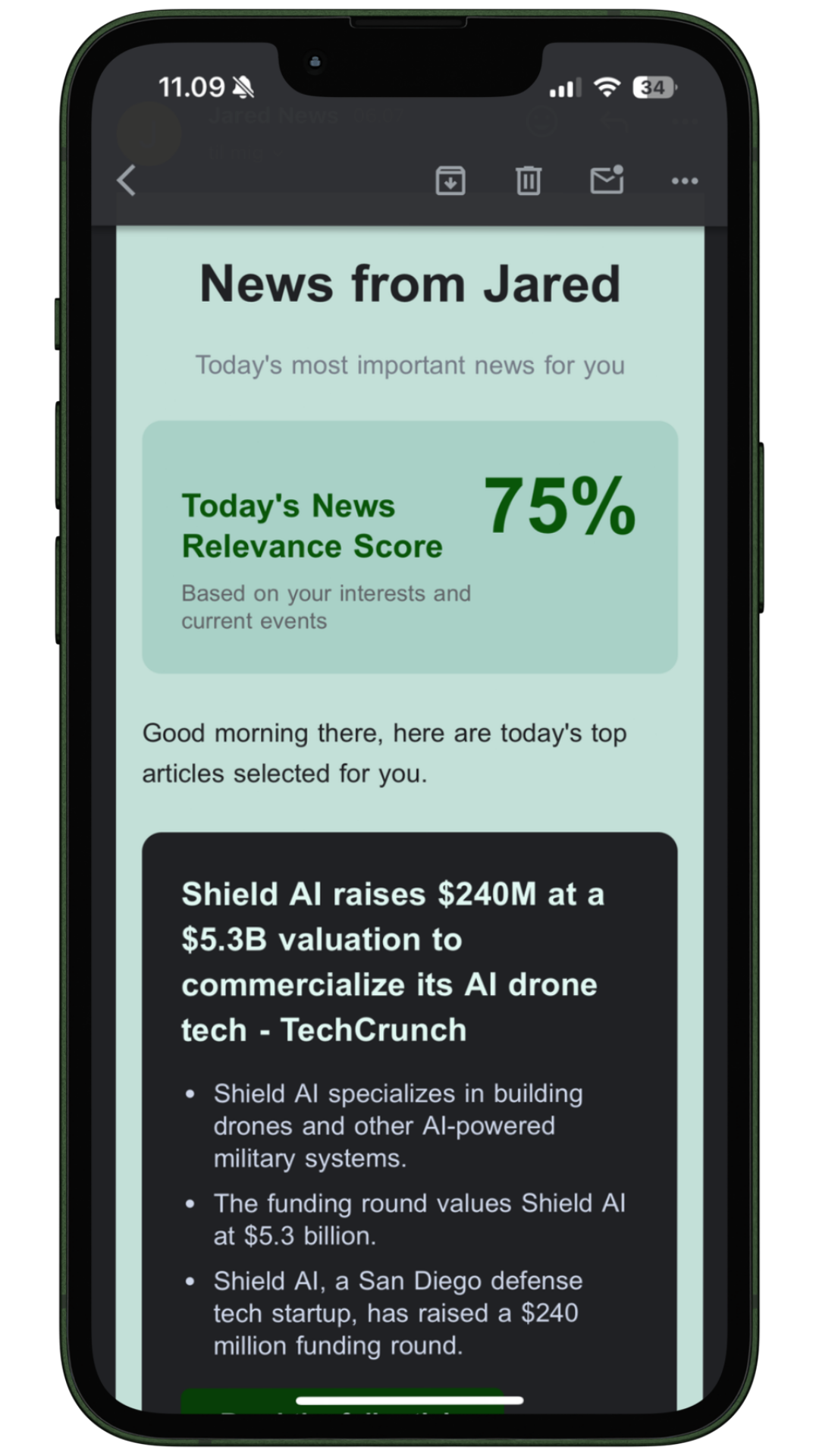 Get curated news in the morning preview